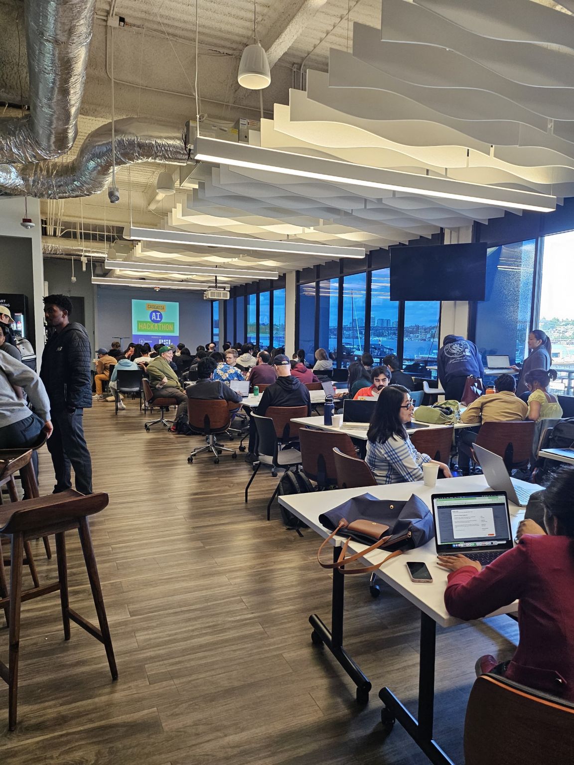The hackathon venue — thinkspace, on the Seattle waterfront